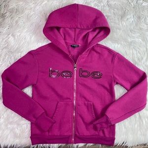 Y2k Bebe Zip Up Sweater